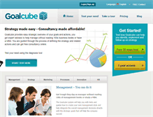 Tablet Screenshot of goalcube.com